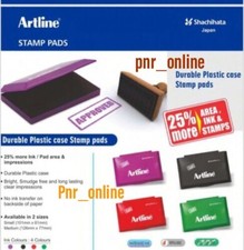 Artline Stempelkissen schwarz rot blau grün mittlere oder große Blöcke Stamp & Ink Pad price