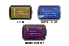 Dovecraft Pigment Stempelkissen Stempeln in vielen Farben lila blau gold UK Stamp & Ink Pad price