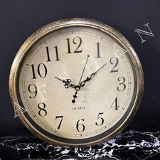 30cm Runde Lautlose Schlafzimmer Wanduhr Vintage Stil Gold Rund Küche Wanduhr Wall Clock price