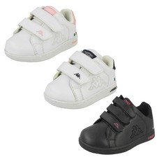 Kappa Mädchen Casual Trainer Deuce Sneaker Hook & Loop Schwarz Pink Mädchen-Casual Schuhe price