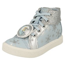Clarks Mädchen Casual Elsa Frozen High Top Sneaker, City Ice T Mädchen-Casual Schuhe price
