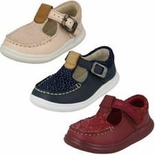 Clarks Mädchen Casual T-Bar Schuhe Cloud Rosa T, Klettverschluss Mädchen-Casual Schuhe price