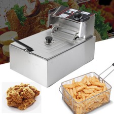 Gastronomie Gastro Fettbackgerät Friteuse Fritteuse Fritöse+Frittierkorb 5.5L Industrial Küche Equipment price
