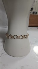 Herzarmband 9 kt Gelbgold. Gold Bracelet price