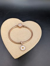 Gnoce Bettelarmband Sterlingsilber 18K Rosévergoldet Blume Charm 925 (FI) Gold Bracelet price