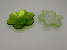 Kerzenteller Glas Stumpenkerzen Kerzenhalter Kerzen Teelichter Grün Tischdeko Kerzenhalter price
