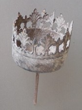 Teelichthalter, Kerzenhalter zum Stecken, Grau, ca. 5,5 x 10 cm Chabby Kerzenhalter price