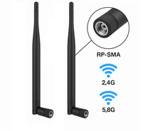 2x WIFI WLAN Antenne 5dBi DualBand 2.4G5G RP-SMA für ASUS MSI Gigabyte Router PC Motherboard price