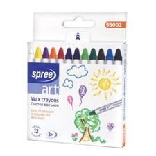 12 Stück Wachsmalstifte Zeichnen Ausmalen Kinder Kleinkinder Kunst Handwerk Schreibwaren 3+ Sensor Wax Crayons price
