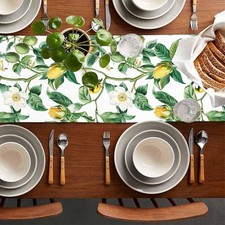 Küchentisch in grün Passionsfrucht Druck 33 x 183 cm maschinenwaschbar Dining & Küche Table price