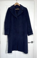 Reiss Damen Wolle Alpaka Mischung Mantel Übermantel Knopf Gefüttert Taschen Gr UK 14 Damen-Overcoat price