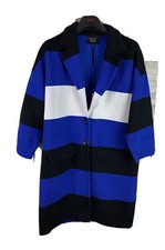 Maura Claudia Strater Damen Gr. 40 blau gestreift Übermantel Jacke Damen-Overcoat price