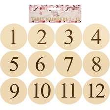 ELFENBEIN RUNDE HOCHZEIT TISCH NUMMERIERT KARTEN 1-12, PARTY, ANLASS, KONFERENZ Conference Table price