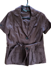 ORSAY - Elegante Braune Jacke, kurze Ärmel, Größe 38 Damen-Jacke price