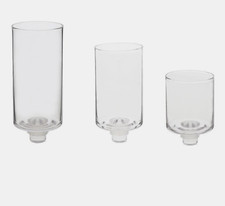 Teelichtaufsatz Aufsatzglas Zylinder für Kerzenhalter Teelichtglas klar NEU Kerzenhalter price