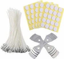 Kerzendocht 50 pcs Dochte für Kerzen 50 Doppelseitigen und 2pcs Dochthalter Kerzenhalter price