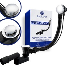 Automatisch Ablaufgarnitur für die Badewanne Überlauf und Siphon 65 cm ! Badewannen price