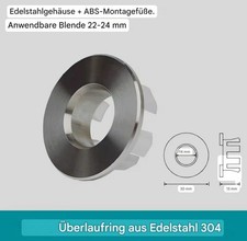 ✅1A✓Edelstahl Waschbecken Überlauf Abdeckung Trimm Ring Kappe Küchen Bad Zubehör Badezimmer-Care Zubehör price
