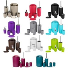 6tlg Badset Badezimmer Zubehör Set Bad Set Mülleimer WCBürste Seifenspender Nr.3 Badezimmer-Care Zubehör price