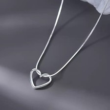925 Sterlingsilber Liebe Herz Halsreif Halskette Damen Mädchen Schmuck Geschenk UK Silver Necklace price