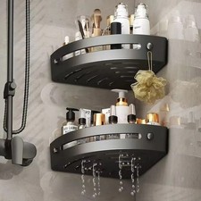 2 Stück Eck Duschregal Regal Bad Aufbewahrung Organizer Korb Ordnung Regal UK Badezimmer-Shelf price