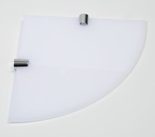 Acryl Regale Wandmontage weiß Ecke Sicherheit mit verschiedenen Chromstützen Badezimmer-Shelf price