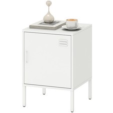 HOMCOM Nachttisch Beistelltisch mit verstellbarer Ablage&Stahlrahmen Refurbished Nachttisch price