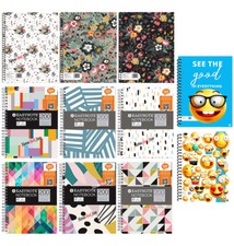 A5 ODER 20cm x28cm NOTIZBLOCK DOPPELDRAHT / SPIRAL NOTIZBUCH BLATT LINIERT Notebook & Notepad price