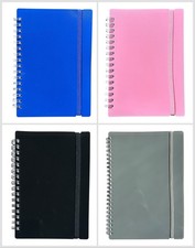 A4/A5/A6 NOTIZBLOCK SPIRAL POLY PASTELL GEBÄNDERT DOPPELDRAHT NOTIZBUCH BLATT LINIERT Notebook & Notepad price