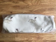 Federmäppchen mit rundem Ende Sophie Allport Hasen neutral Wachstuch neu Reißverschluss Logo gefüttert Pencil Case price
