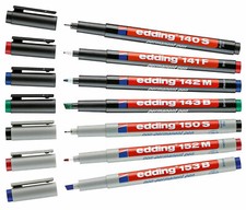 EDDING FOLIENSTIFT FOLIENSCHREIBER S M F 140 141 150 151- 0,3/0,6/1 mm Fineliner Marker Stift price