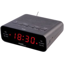 auvisio UKW-Radiowecker mit 2 Weckzeiten und LED-Anzeige, Schlummer-Funktion Wecker & Radios price