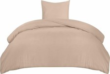 Bettwäsche Utopia Bedding 135x200cm und 80x80cm beige B-WARE Bedding Set / Schlafset price