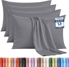 Utopia Bedding – 4er-Set Kissenbezüge – 40 x 80 cm – Oeko-TEX – Gebürstete Mikro Bedding Set / Schlafset price