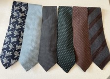 Giorgio Armani Emporio kultige Krawatte 100 % Seide Set x6 Krawatten Italien Vintage Krawatte Tie price