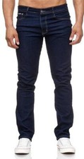 Herren Jeans Hose Regular Fit Dunkelblau Gerades Bein Stonewashed 2021 Herren-Jeans / Denim Hosen price