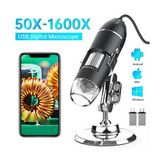 1600X USB Digital 8LED Microscope Magnifying Lens Endoscope Video HD Microscope Microscope price