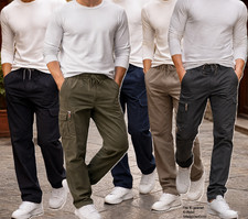 Herren Schlupfhose Sommerhose Leichte Cargo Hose Freizeithose Dehnbund 2230 k103 Herren-Hosen price