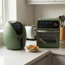 Küchenset Salbeigrün 12L Digital Backofen & 4,5L Luft Friteuse Voreinstellung Kochen Electric Küche Appliances Zubehör price