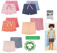 Baby Shorts Hosen Kinder Mädchen Short kurze Hose Bermudas Bio-Baumwolle 2 Stk. Baby-Hosen price