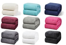 Kuscheldecke Fleece Uni Wolldecke warm Wohndecke Sofadecke extra weich Decke Sofadecke price