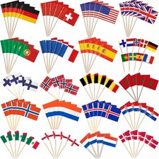 50 Flaggenpicker Länder Nationen Deko Picker Zahnstocher Flagge Geburtstag Party Geschenkartikel price