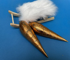 Weihnachten Deko 2 MUSCHELN KUPFER Dekoration Weihnachtsschmuck maritim Zubehör Weihnachtsdeko & Zubehör price