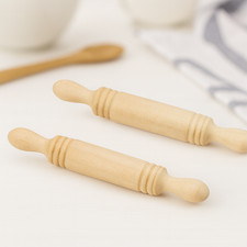Miniatur Nudelholz 2er Set Holz 4,5 cm Wichtel Zubehör Weihnachtsbäckerei Deko Weihnachtsdeko & Zubehör price