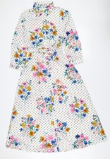 Pieces Damen Shirtkleid Mehrfarbig Blumen Gepunktet XS Plaj Giysisi price