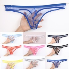 Low-Waist Herren Slips Beutel durchsichtig Reizwäsche Beachwear atmungsaktiv Plaj Giysisi price