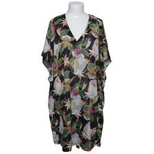 H&M Beachwear, Kleid, Größe: XL, Schwarz/Mehrfarbig, Polyester, Blumen #T3x Plaj Giysisi price