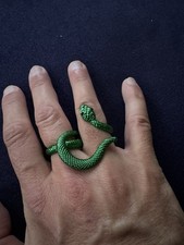 Ring Schlange Modeschmuck grün Modeschmuckring price