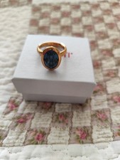 Ring Modeschmuck Gr. 19 Edelstahl Vergoldet Neu 🌸💚🌞 Modeschmuckring price