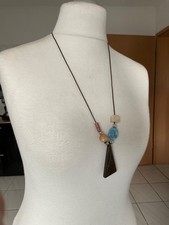 Kette mit bunten Steinen Damen Modeschmuck Halskette mit bunten Steinen price